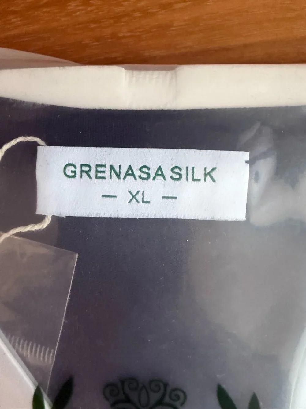 NWT Grenasasilk Men's Black Mulberry Silk V-Neck Thermal Long Johns XL